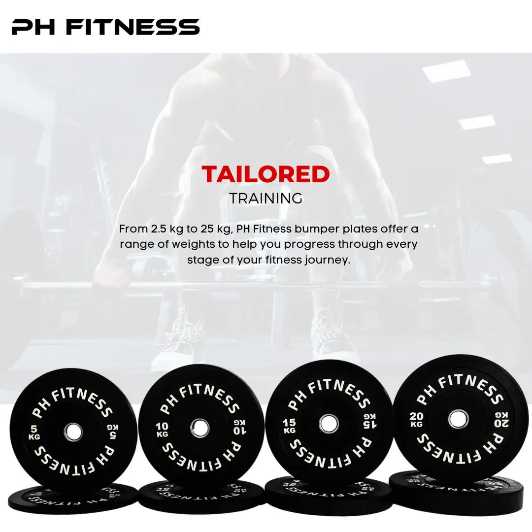 Bumper plate olimpici 50 mm in coppia | PH Fitness 8/9