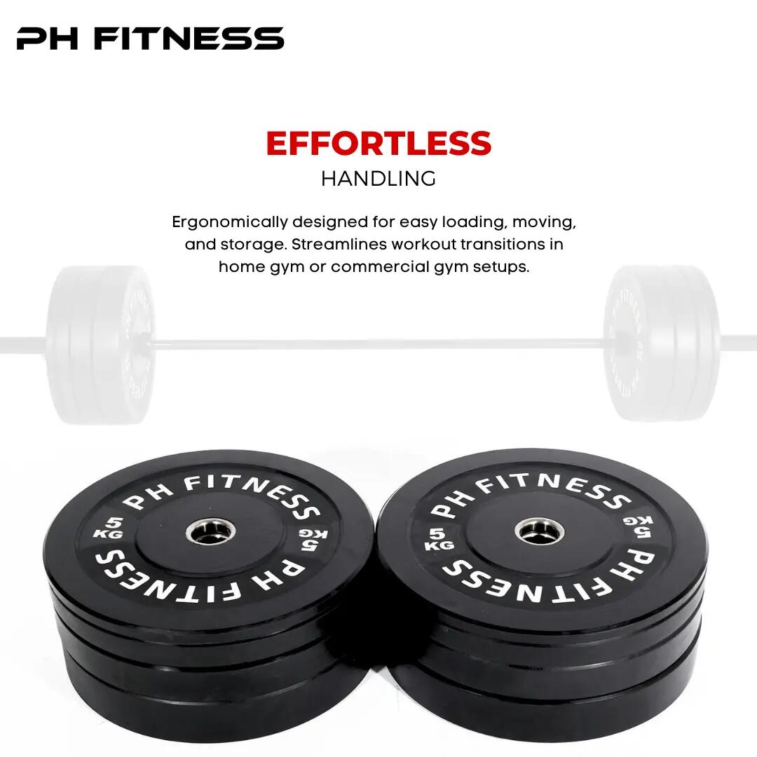 Bumper plate olimpici 50 mm in coppia | PH Fitness 5/9