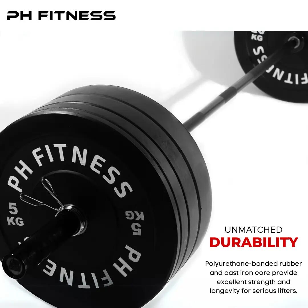 Bumper plate olimpici 50 mm in coppia | PH Fitness 4/9
