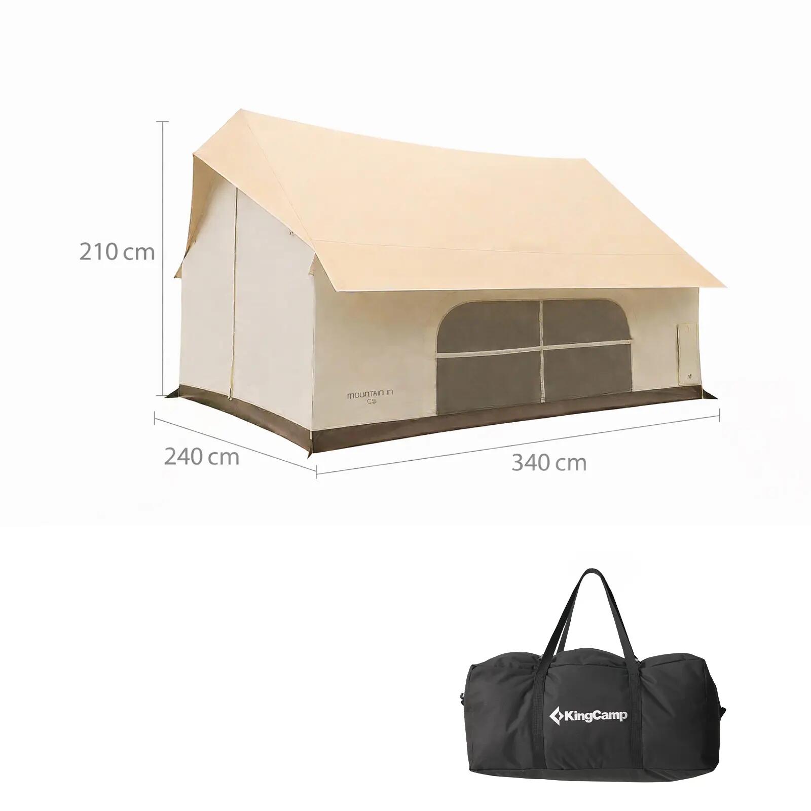 Tenda familiare Pinehouse III Tenda da campeggio per 5 persone in cotone 2/7