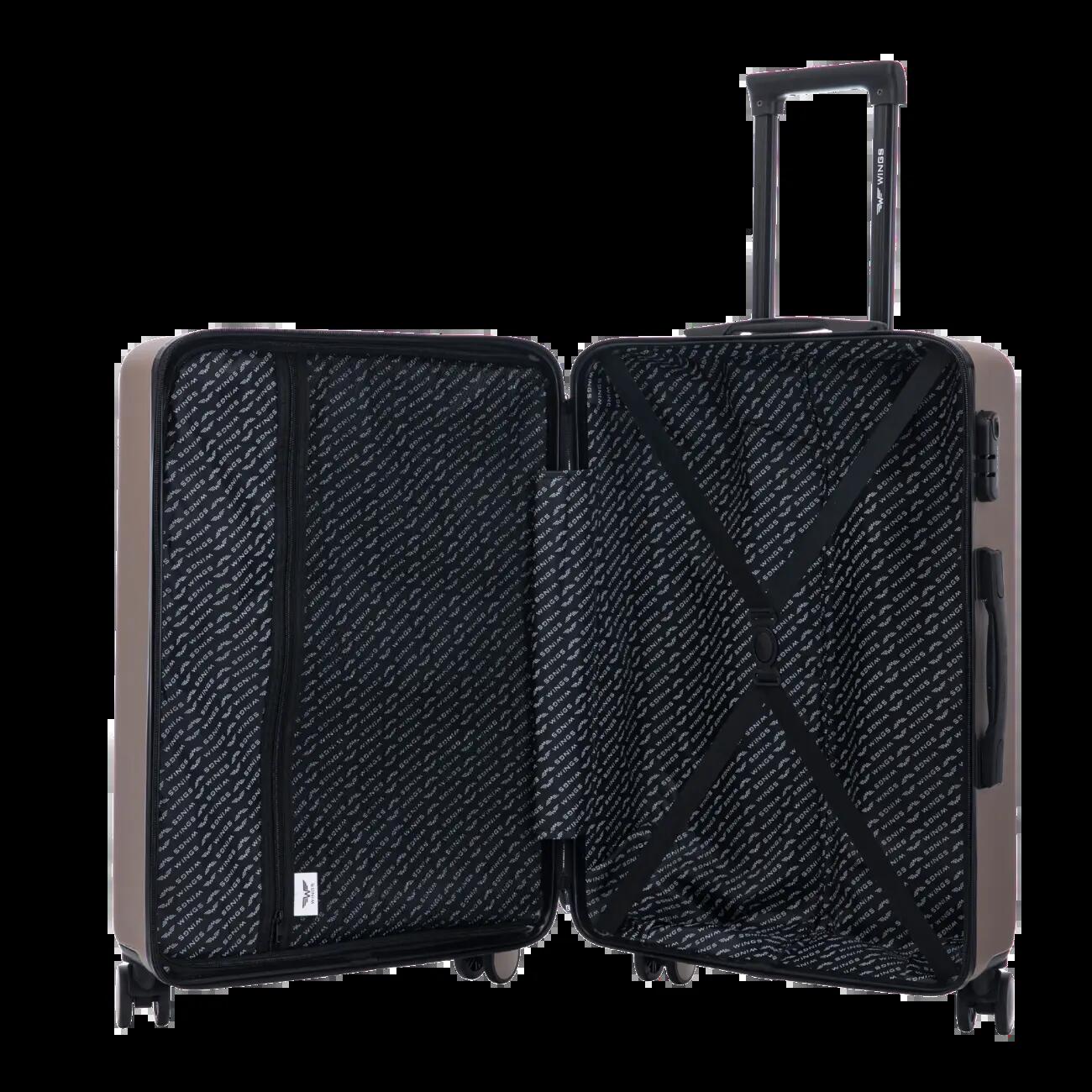 Valise MOYENNE Wings ABS+ COOT 24" Champagne 2/10
