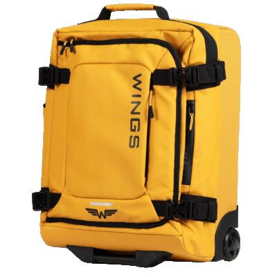 Wings middelgrote zachte koffer 24" rook geel