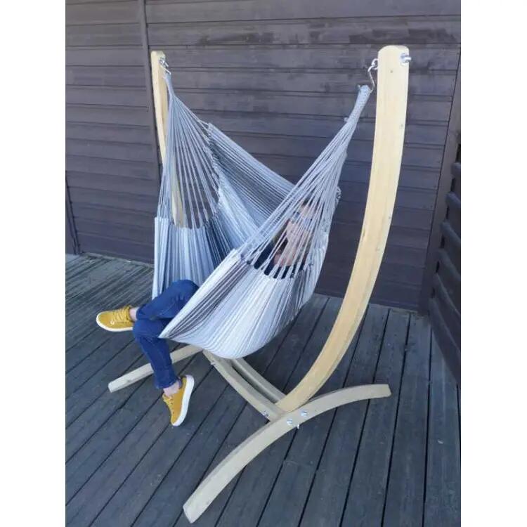 Tropical Hamac - Hamac chaise avec support Paquito 3 Gris XL 4/5