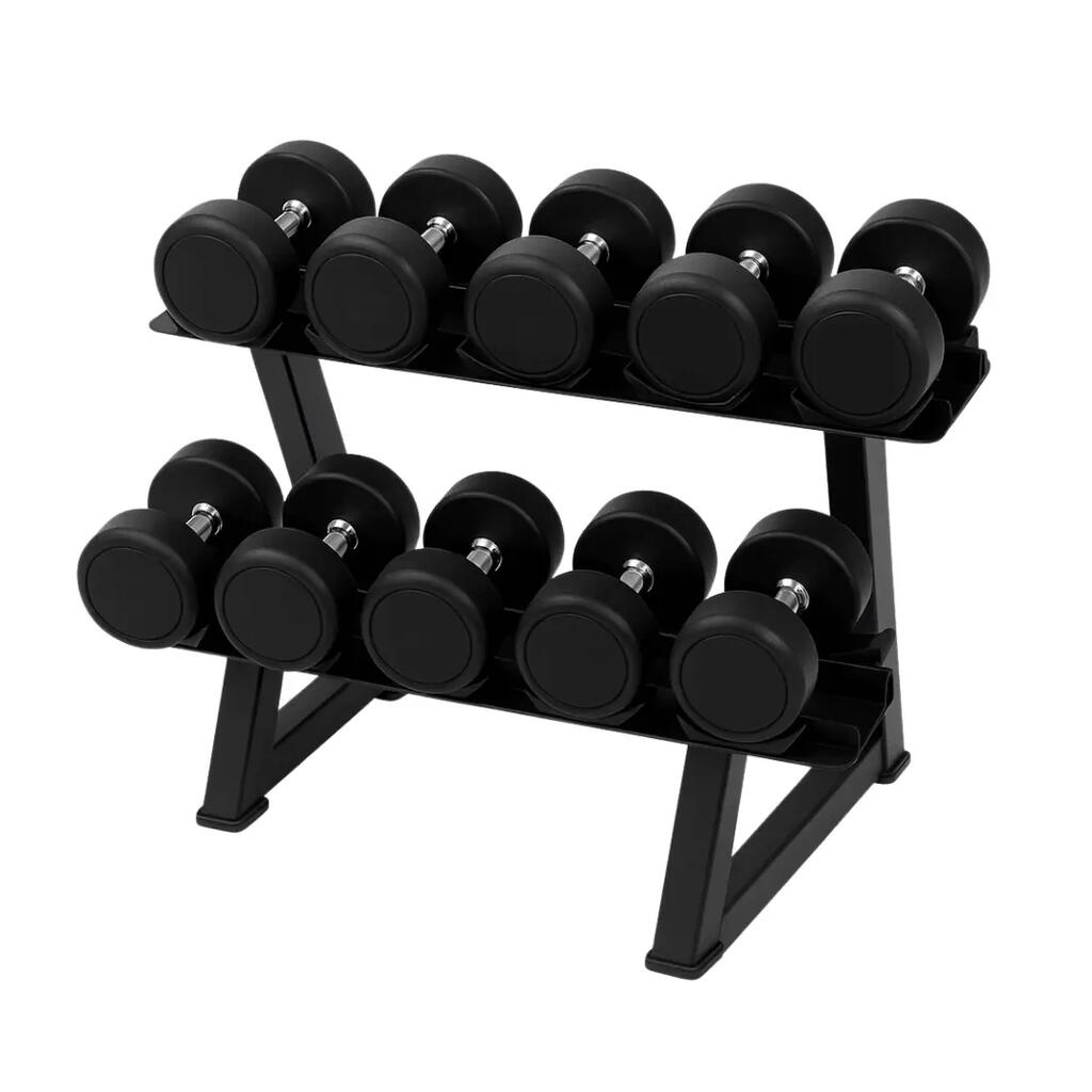 PH Fitness PU Dumbbell Set 2–10 kg with Rack – 60 kg
