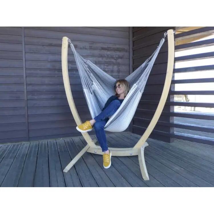Tropical Hamac - Hamac chaise avec support Paquito 3 Gris XL 2/5