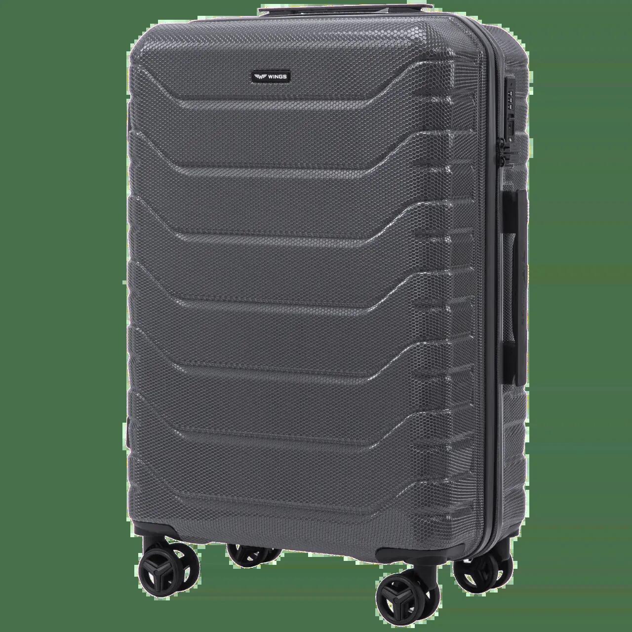 Ensemble de 3 valises Wings CRAKE POLYCARBONATE 100% GRIS FONCÉ S/M/L 6/10