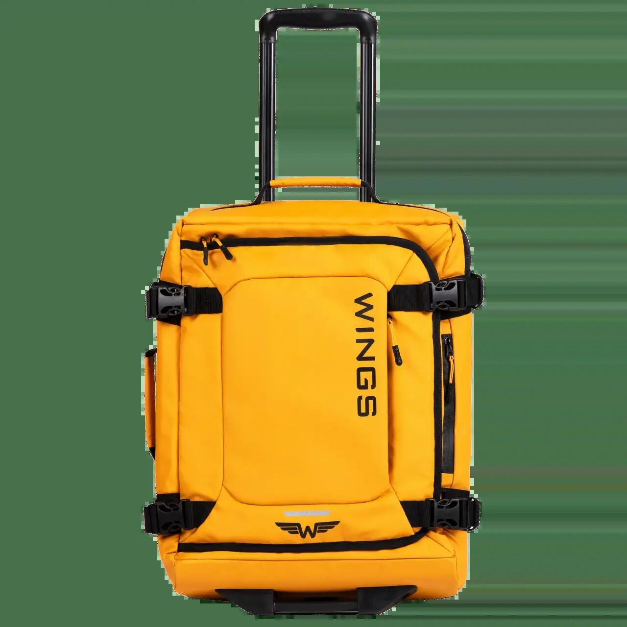 WINGS Zachte koffer Kleine handbagage 20" ROOK geel 3/10
