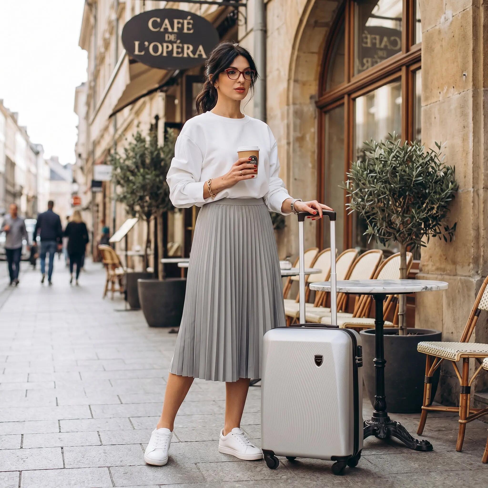PETITE VALISE DE CABINE WINGS PLOVER 20" TITAN GREY 2/10