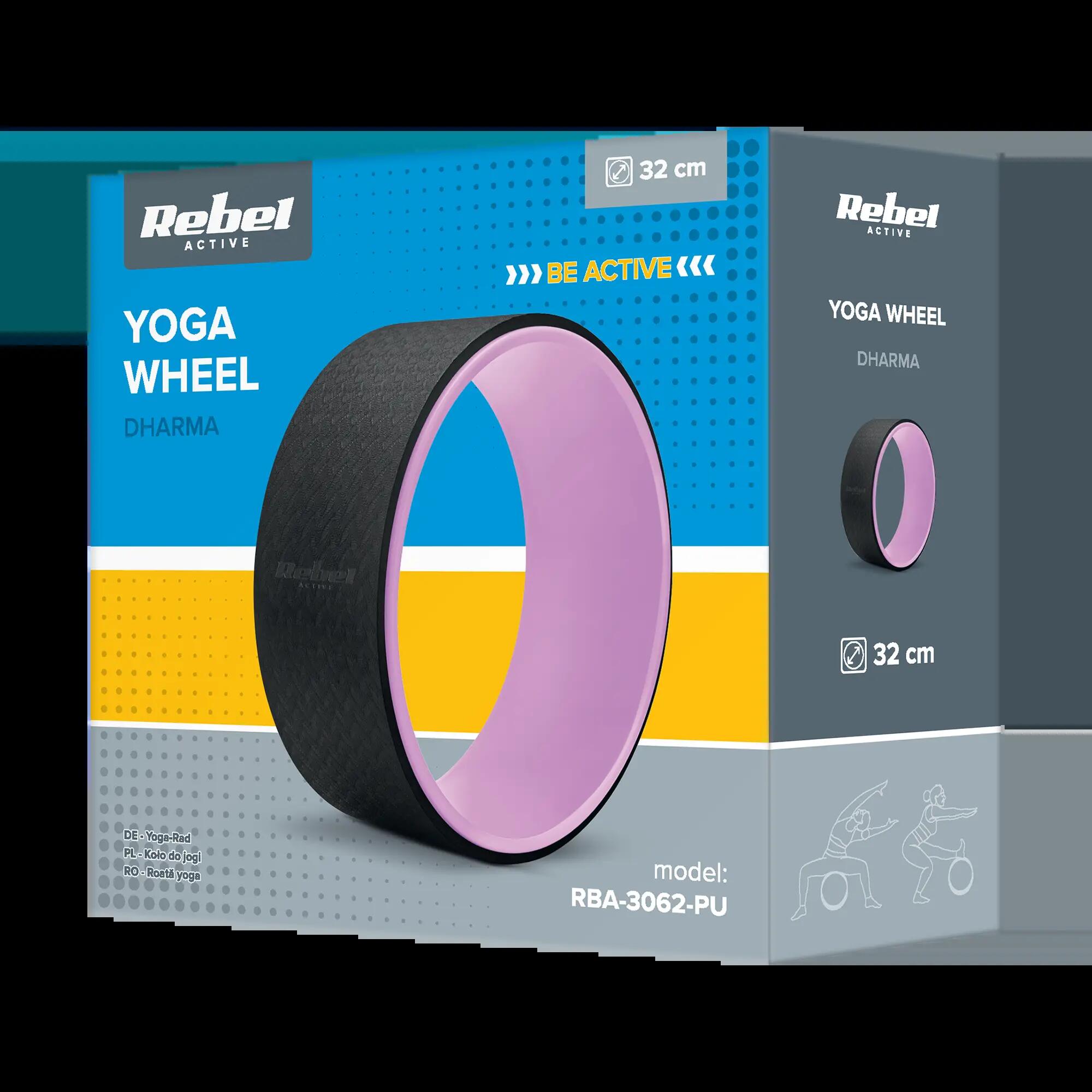 Koło do jogi yoga wheel Dharma wałek roller 32cm Rebel 5/7