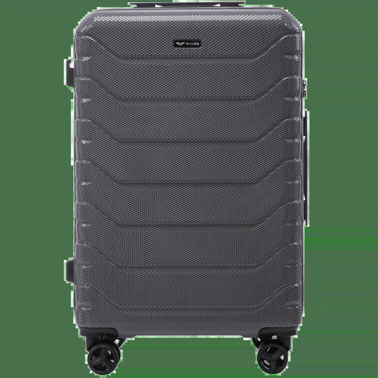 Ensemble de 3 valises Wings CRAKE POLYCARBONATE 100% GRIS FONCÉ S/M/L 4/10
