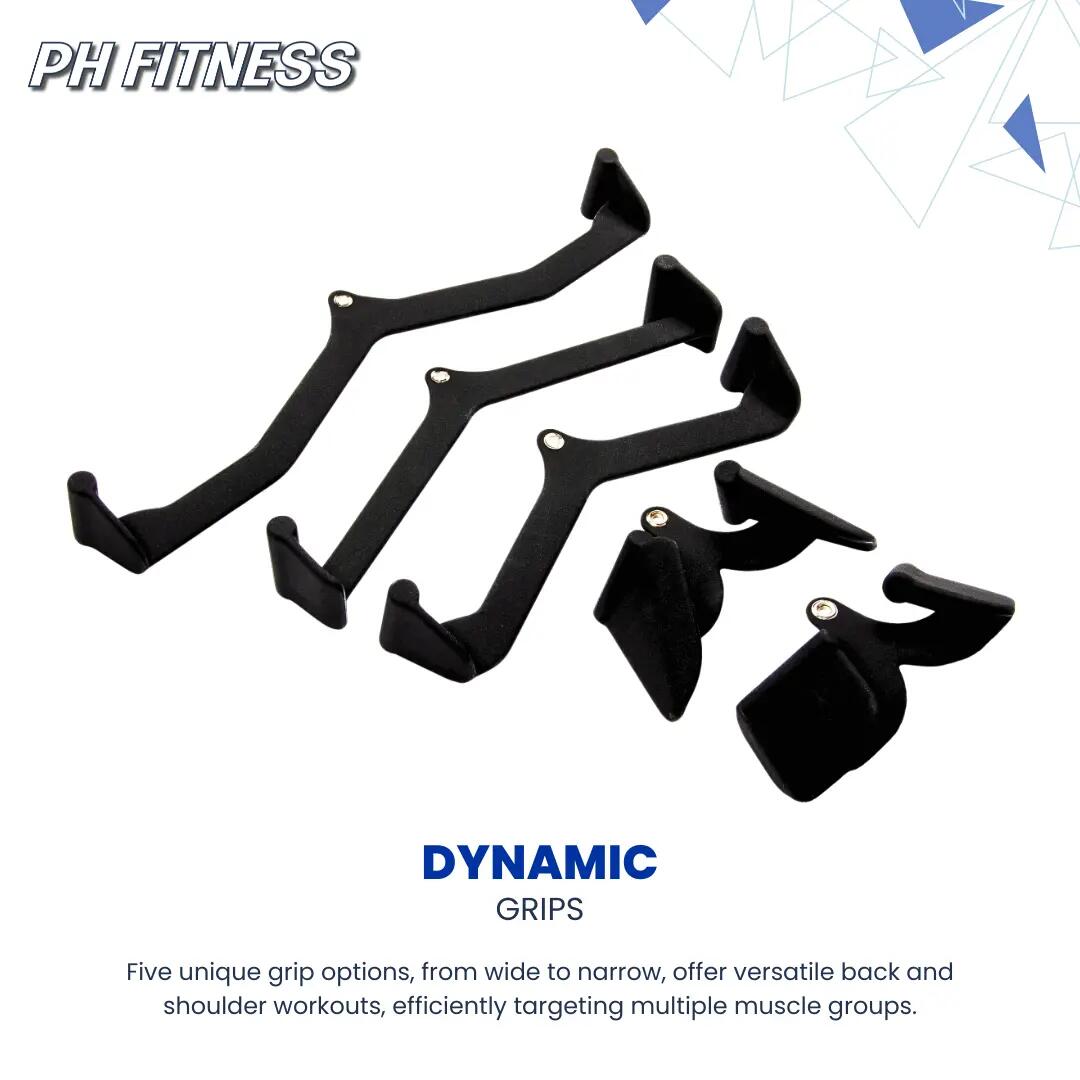 Set 5 impugnature per cavo Multi Grip | PH Fitness 4/9
