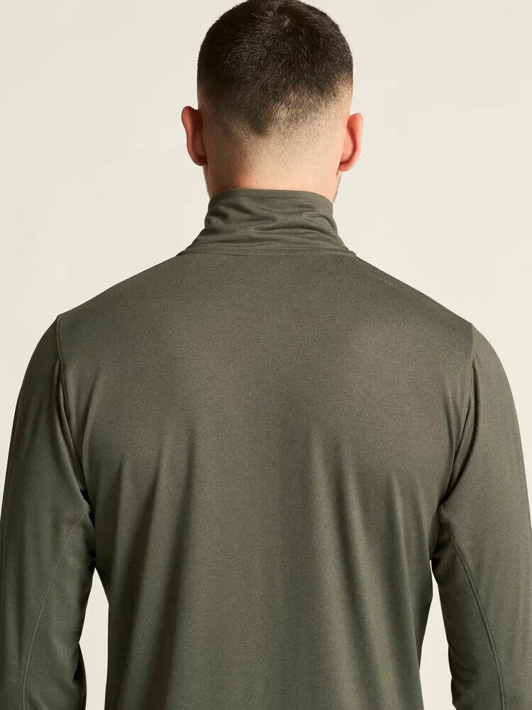 craft Flow HZ LS M — maglia manica lunga collo alto con zip, tessuto riciclato 7/7