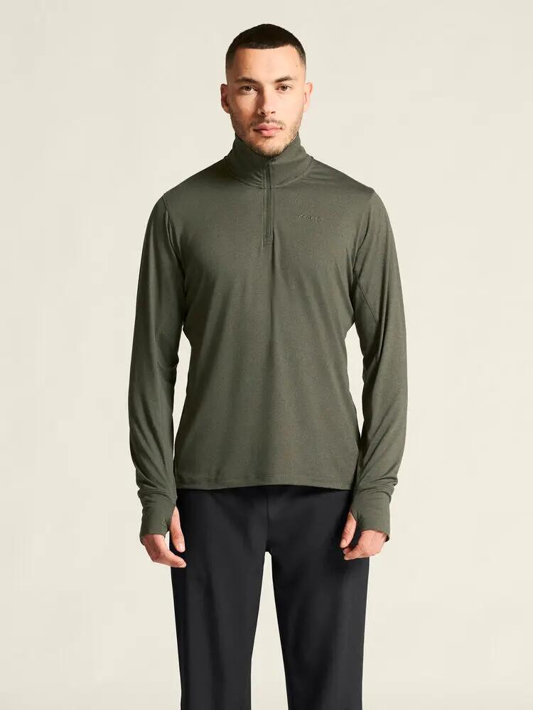 craft Flow HZ LS M — maglia manica lunga collo alto con zip, tessuto riciclato 6/7
