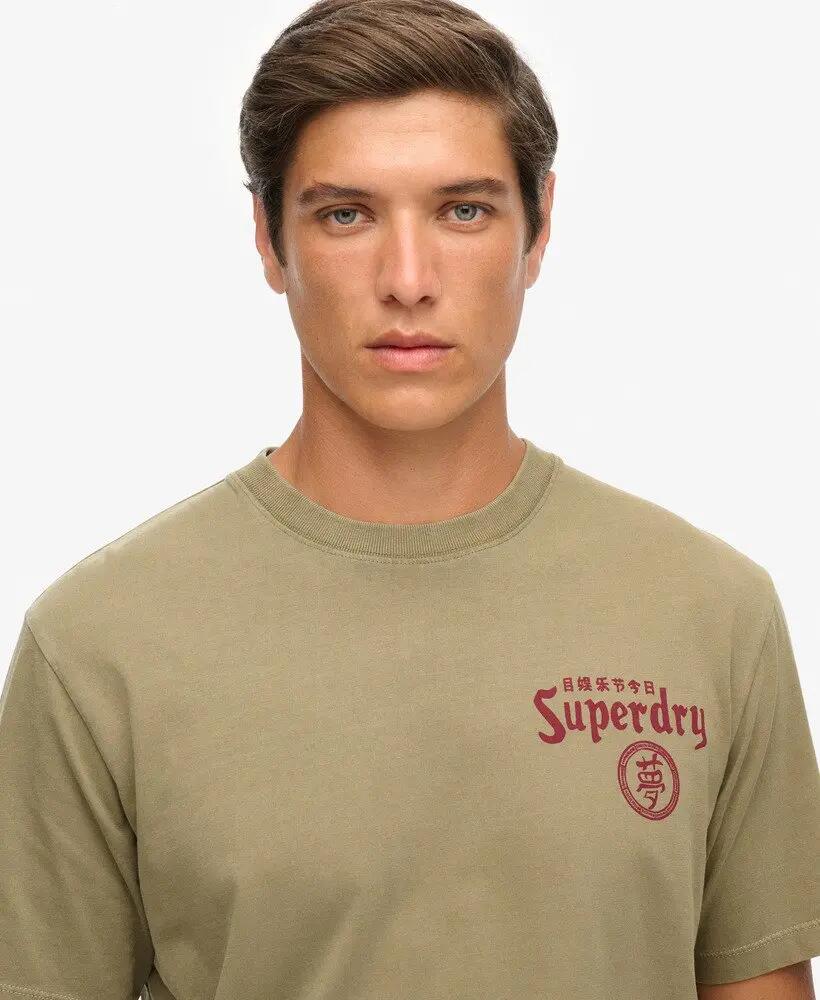 superdry T-shirt Tokyo Narrative Loose in cotone biologico – vestibilità loose 5/6
