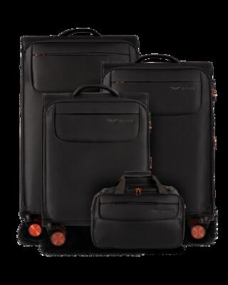 Set van 3 koffers tern + handbagage tas wings zwart