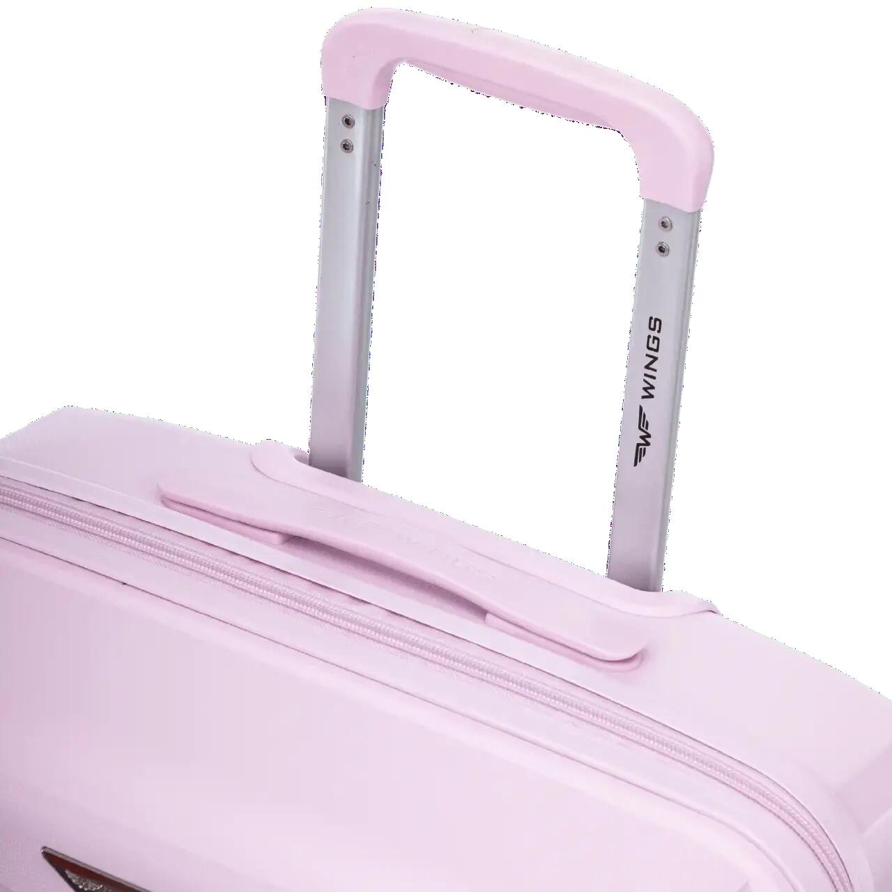 Valise cabine Wings COCKATIEL polypropylène 20" BLANC ROSE 10/10