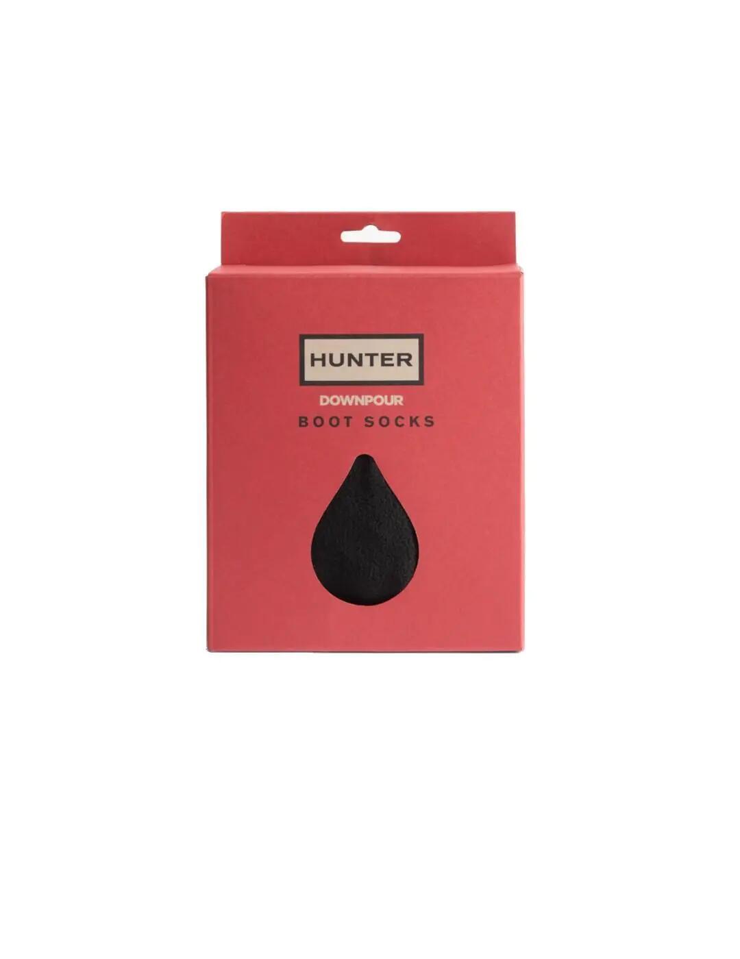 Calcetines para  Hunter Downpour fleece tall  Negro 3/4