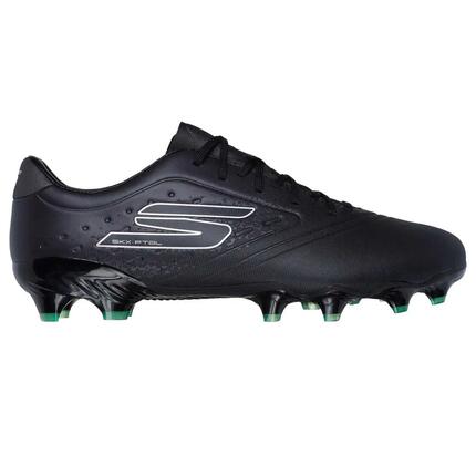 Chaussures De Foot Pour Terrain Ferme Adulte (Noir / Argenté)