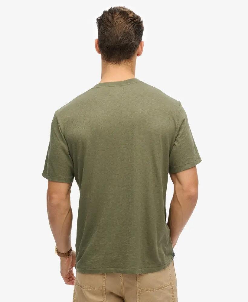 superdry T-shirt Merchant Graphic 100% algodão – Dusty Olive Green 4/5