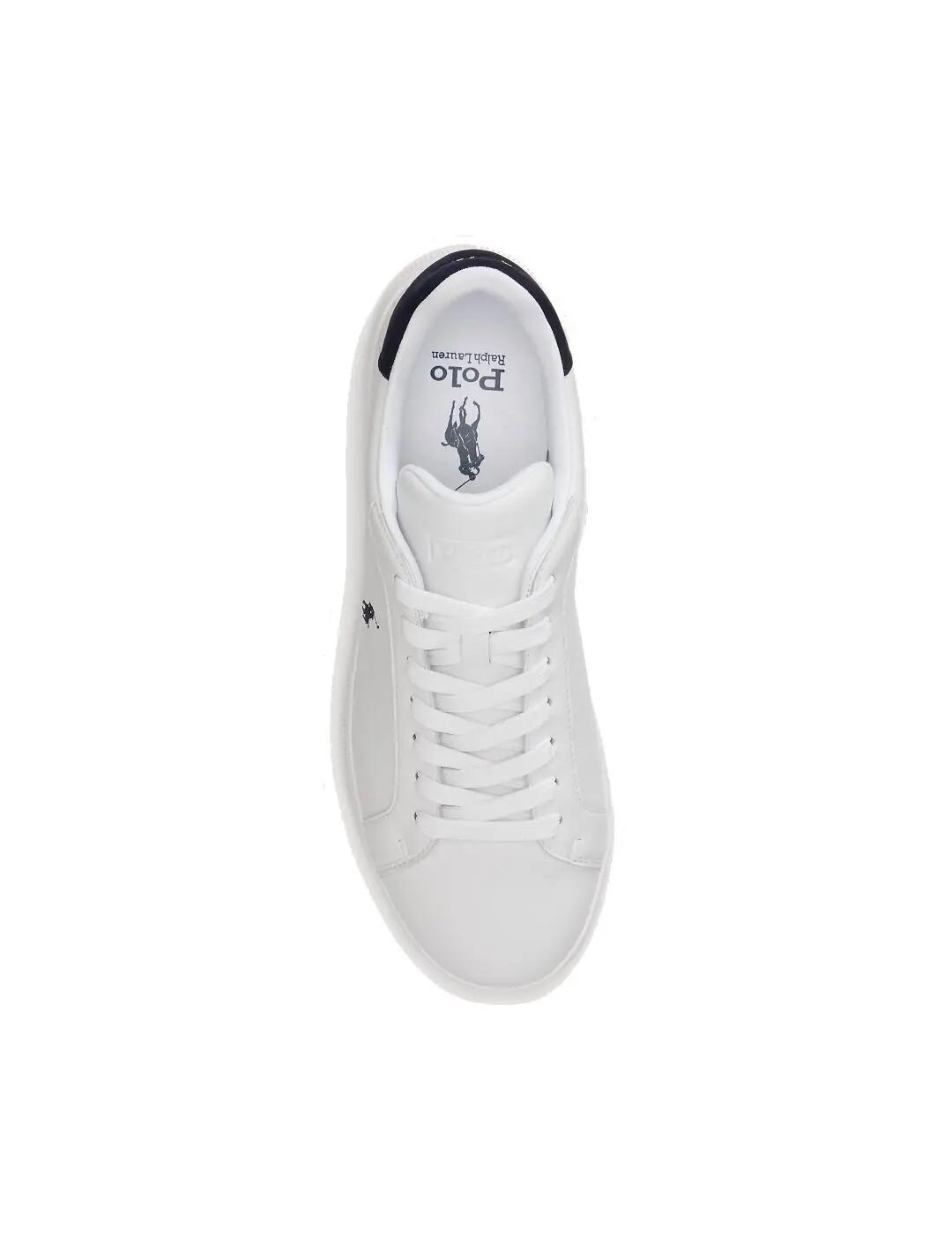 Sneakers da uomo Polo sport Heritage court ii Bianche. 4/4