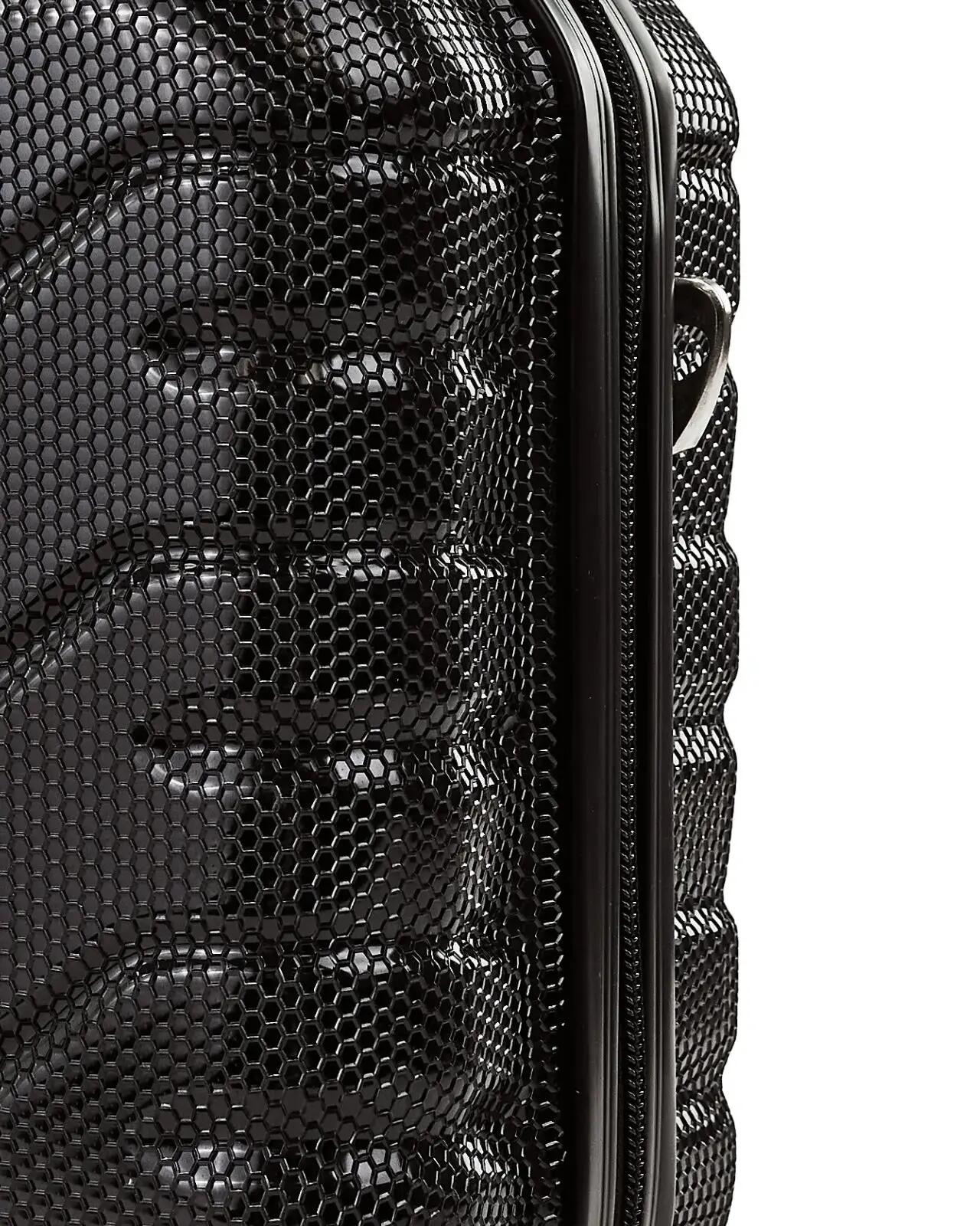 WINGS CRAKE reiskoffer met toilettas 14" ZWART 9/10