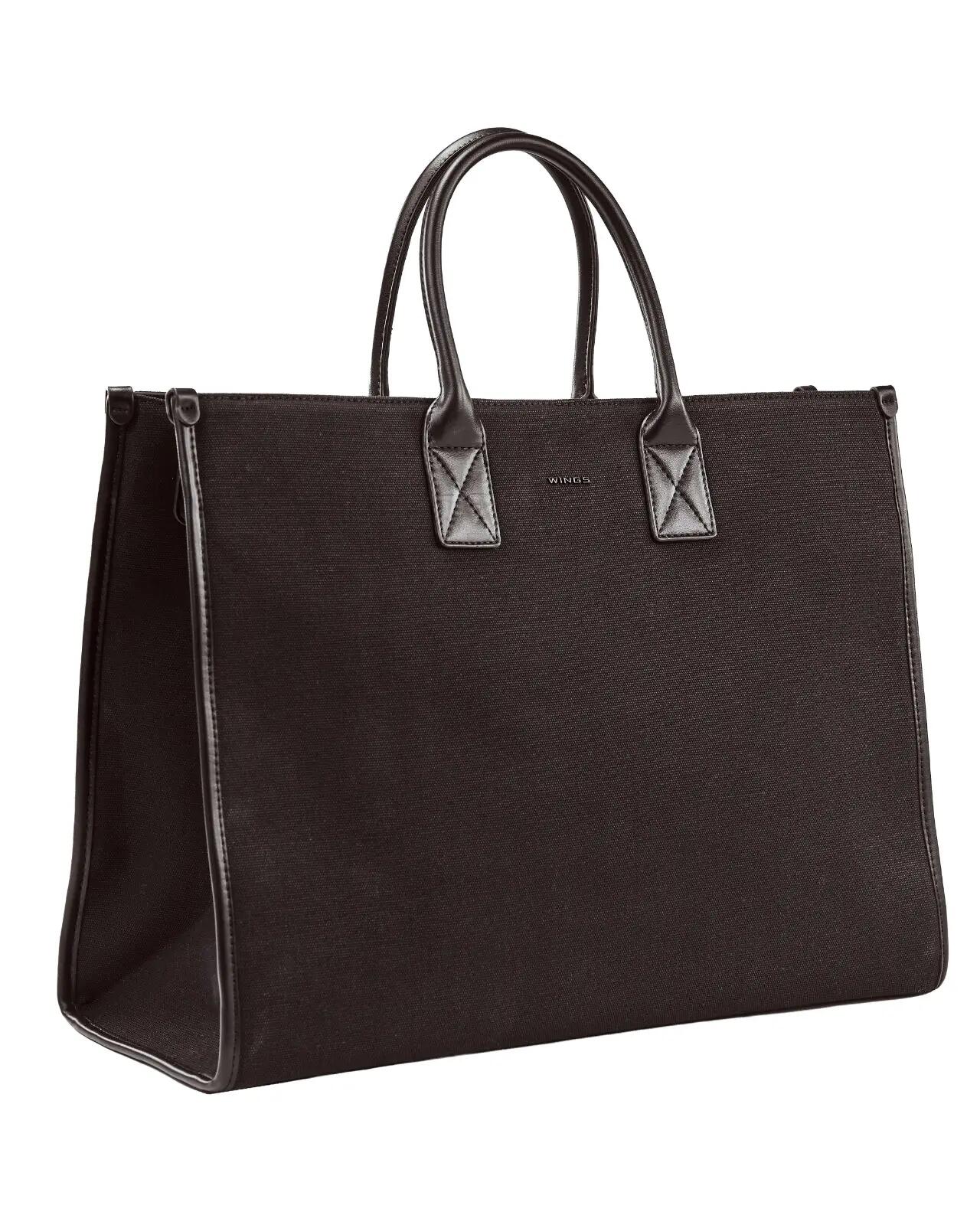 Stadstas shopper WINGS WILLOW zwart 3/9