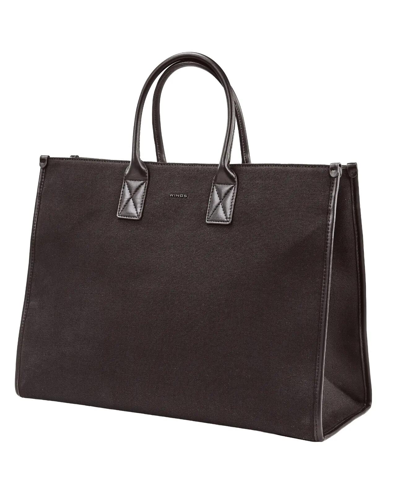 Stadstas shopper WINGS WILLOW zwart 2/9