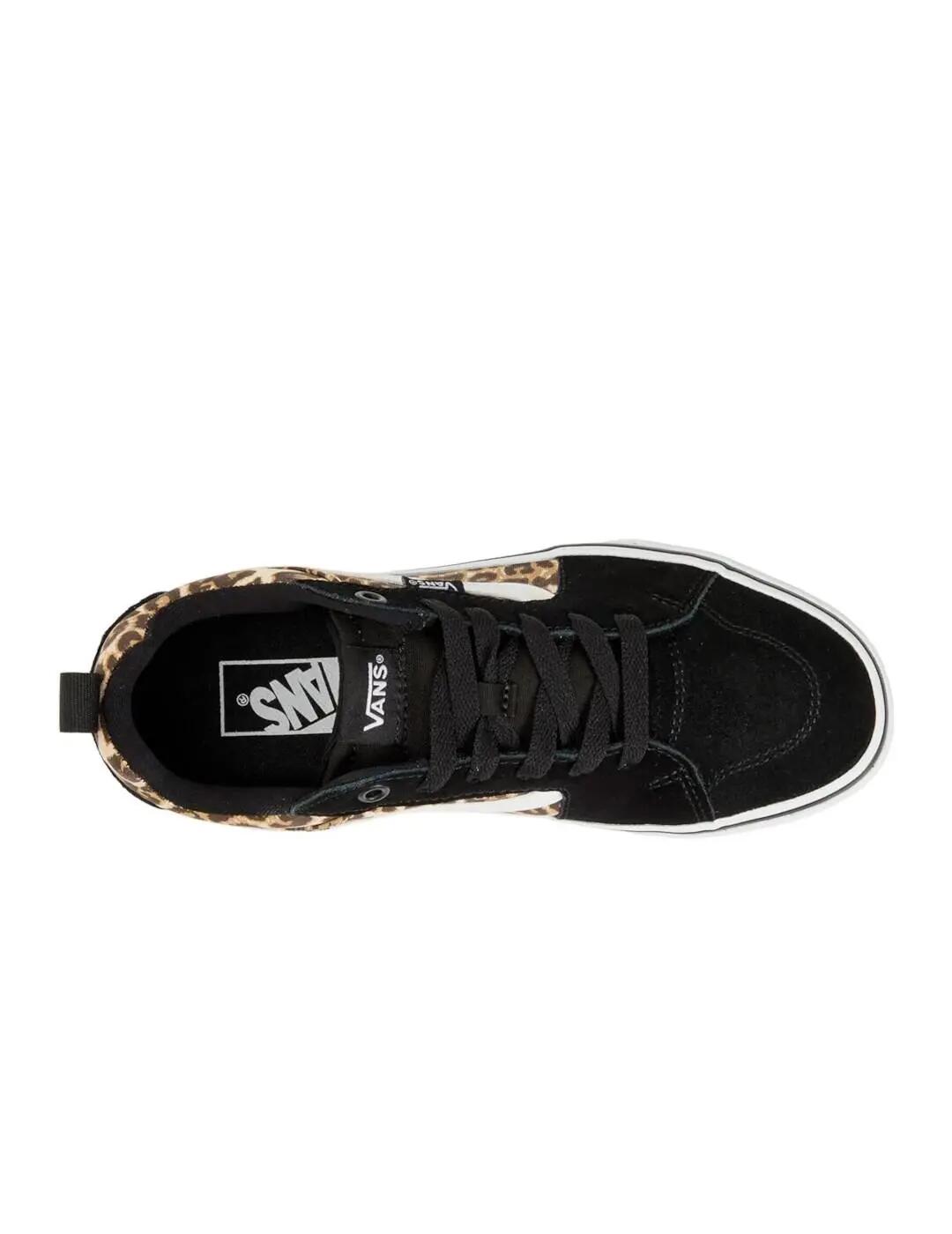Tênis feminino Vans Filmore preto. 3/4