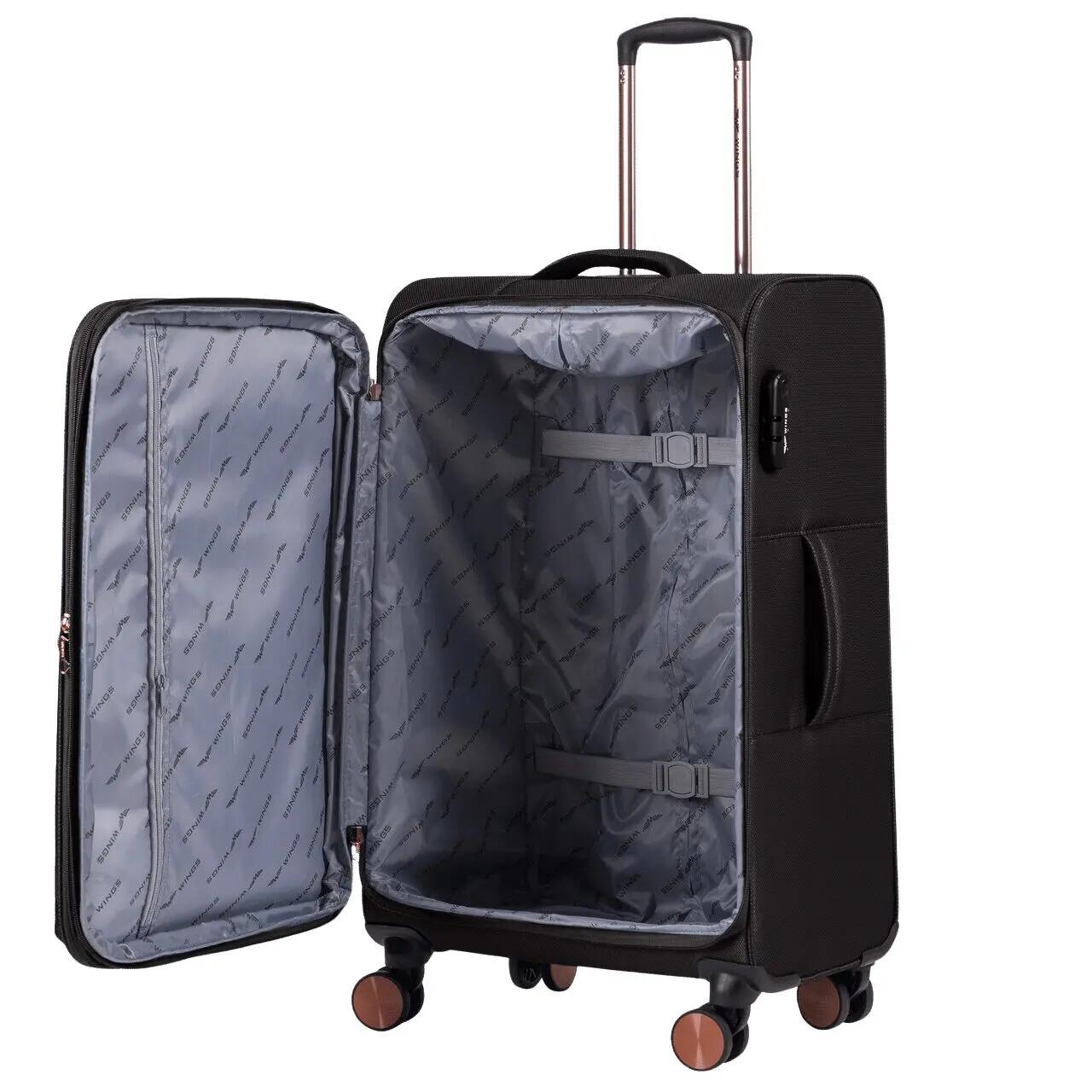 Middelgrote zachte koffer TERN Wings 24" ZWART 4/10