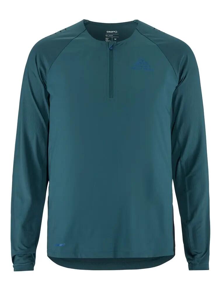 craft PRO Trail Wind LS Tee M – Maglia trail manica lunga con fronte antivento 1/2