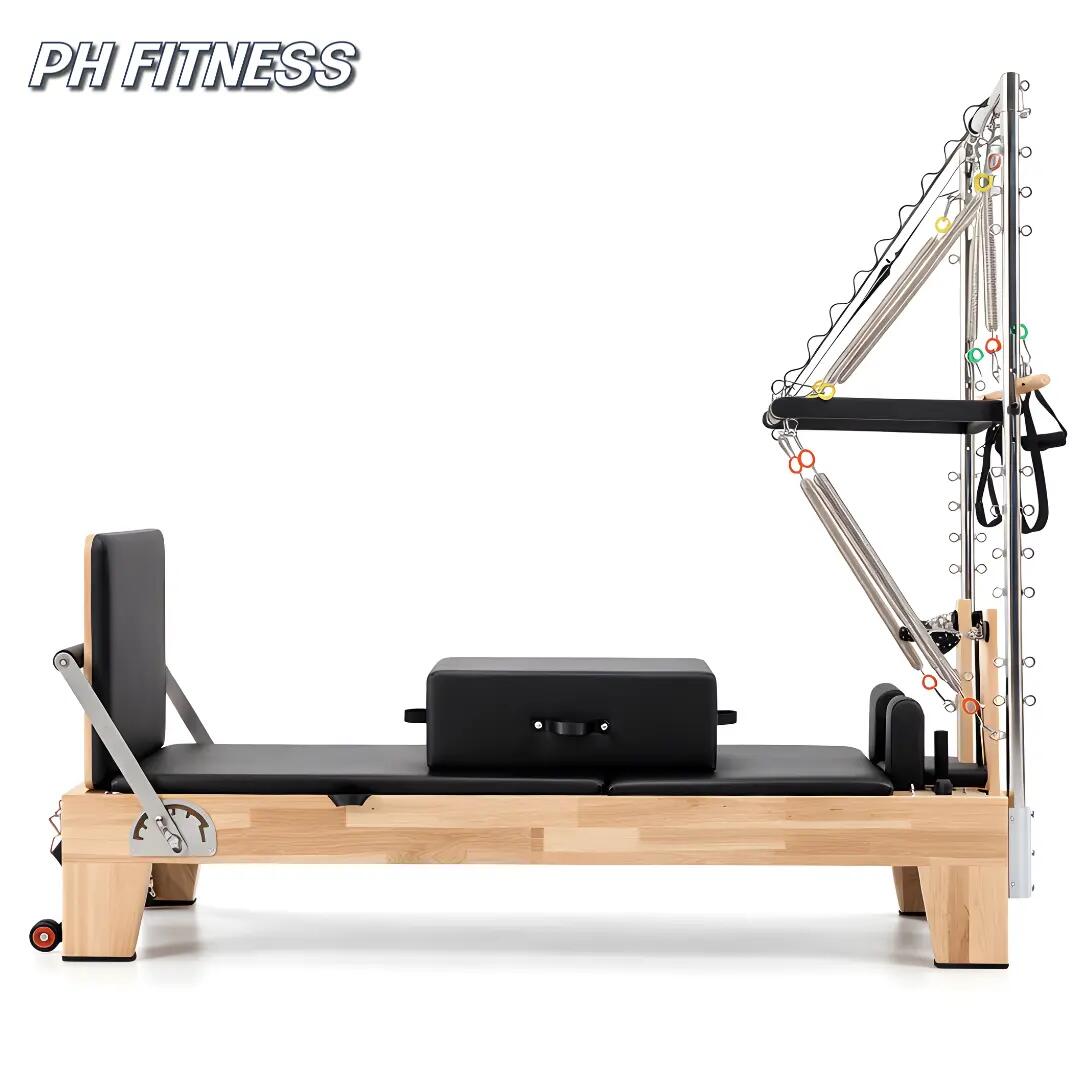 Reformer Pilates legno con Half Trapeze Tower | PH Fitness 9/9