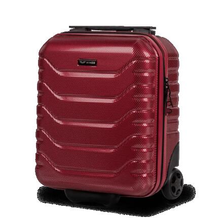 Walizka kabinowa mini Wings CRAKE 16" WINE RED