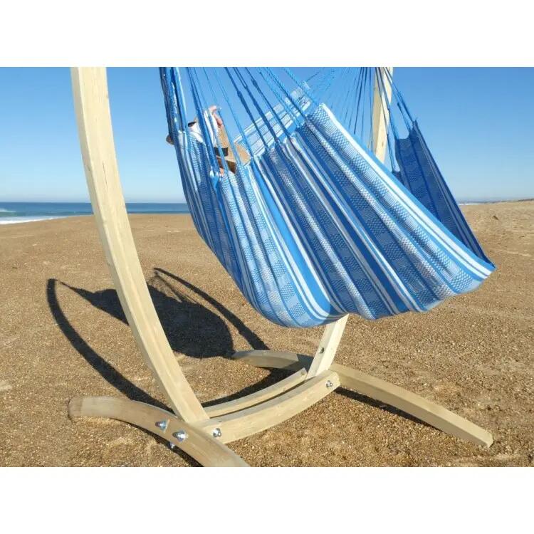 Tropical Hamac - Support Paquito avec hamac-chaise Poligono Turquoise XL 3/5