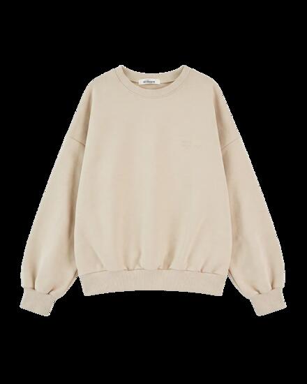 Dames oversized CREWNECK sweater UNLEASH WINGS BEIGE