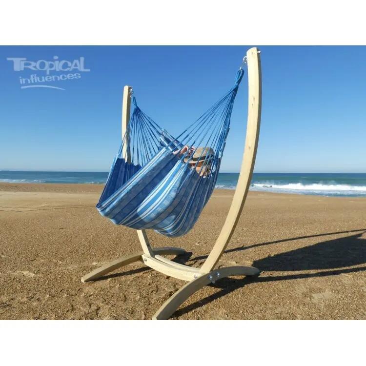 Tropical Hamac - Support Paquito avec hamac-chaise Poligono Turquoise XL 2/5