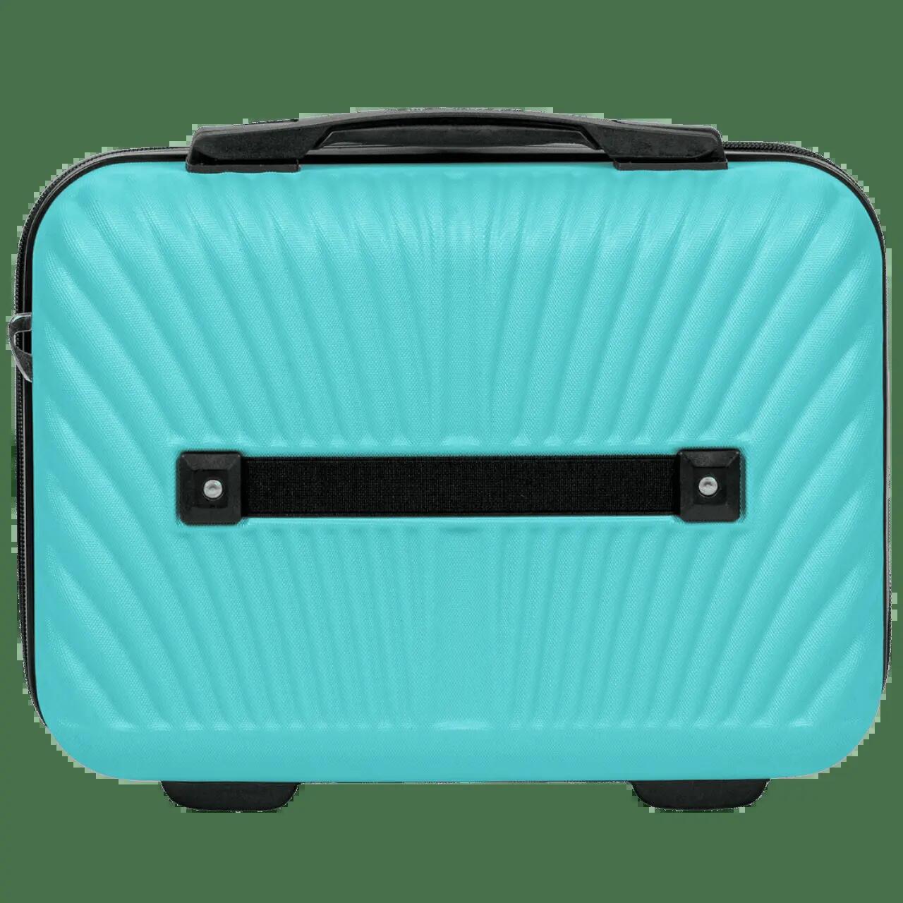 WINGS SWAN-koffer met toilettas 14" LIGHT BLUE 4/6
