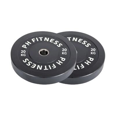 High-density rubber bumper plates 50 mm – set van 2