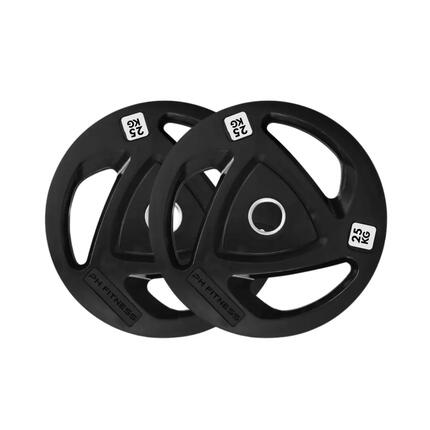 Olympische Tri Grip halterschijven 50 mm