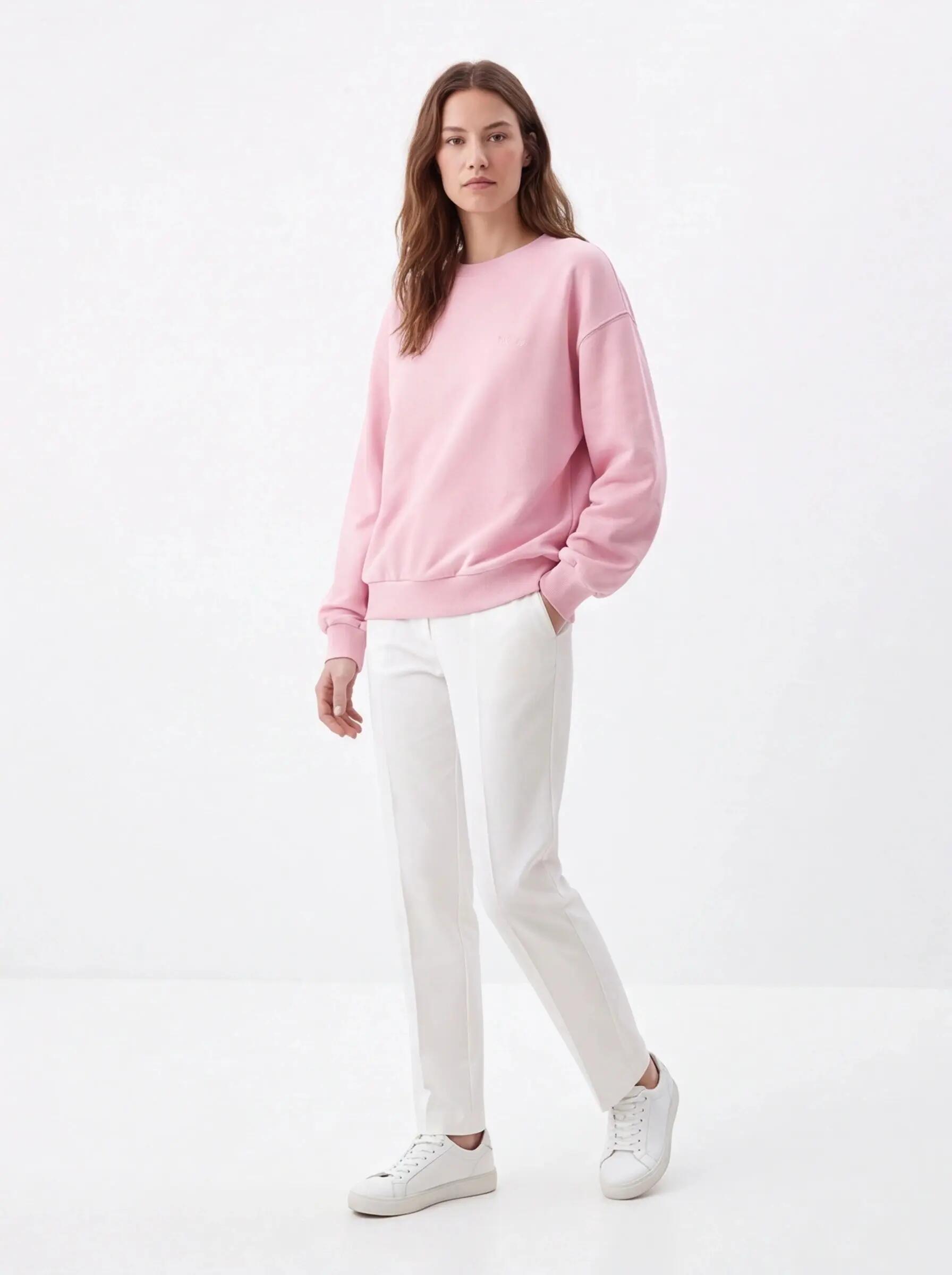 Dames oversized CREWNECK sweater UNLEASH WINGS PINK 2/4