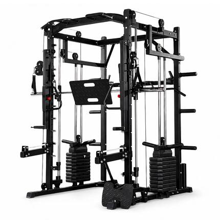 Power Rack Premium avec Smith Machine et presse à jambes – 160 kg