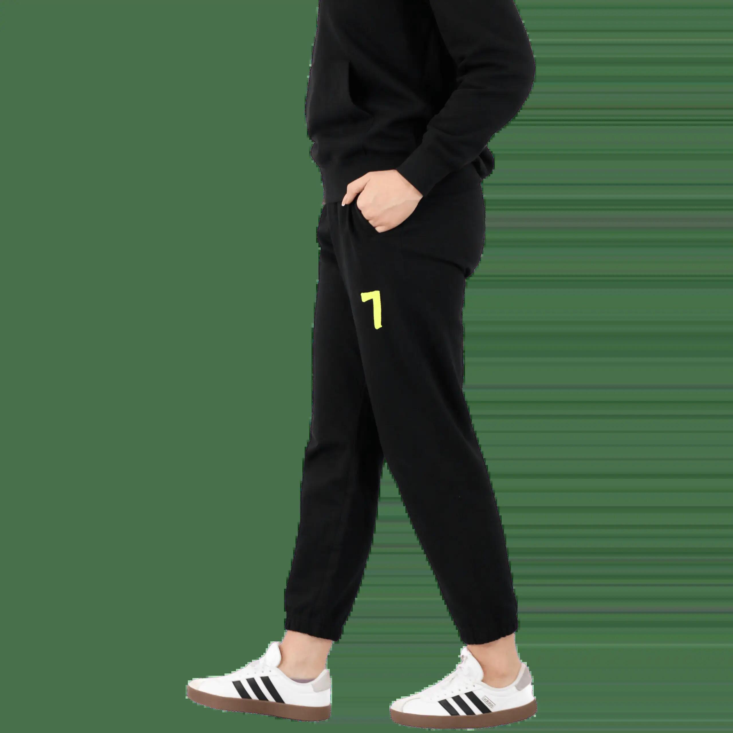 Zwarte OVERSIZE-joggingpak met Wings x Paprocki & Brzozowski-borduursel UNISEX S 6/7