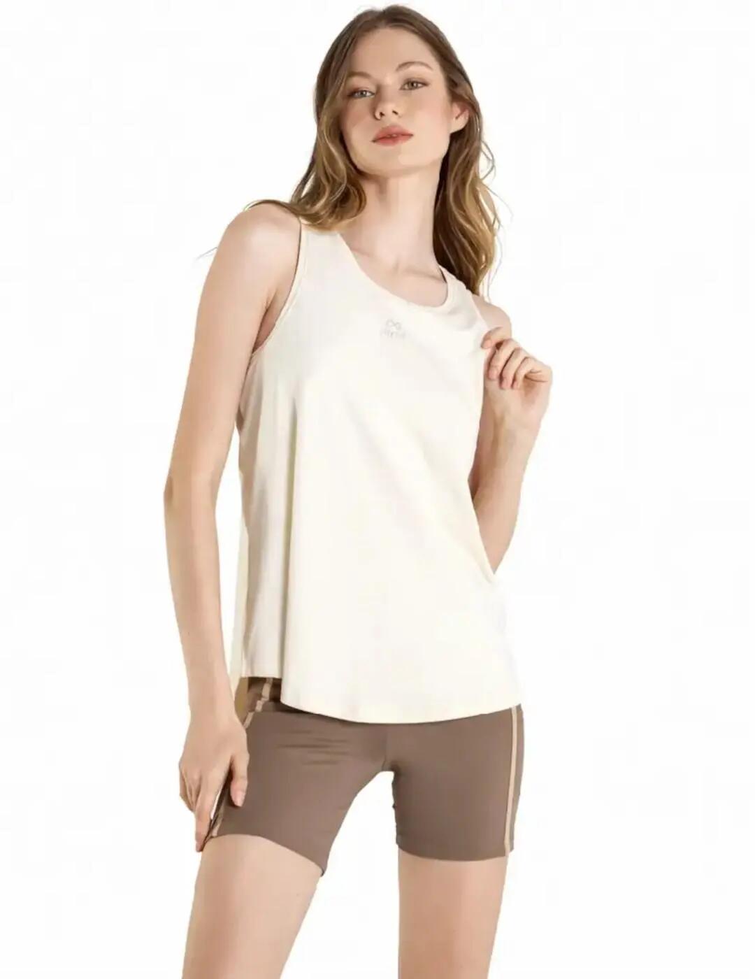 Camiseta para Mujer Ditchil Tank top energy Beige 2/3