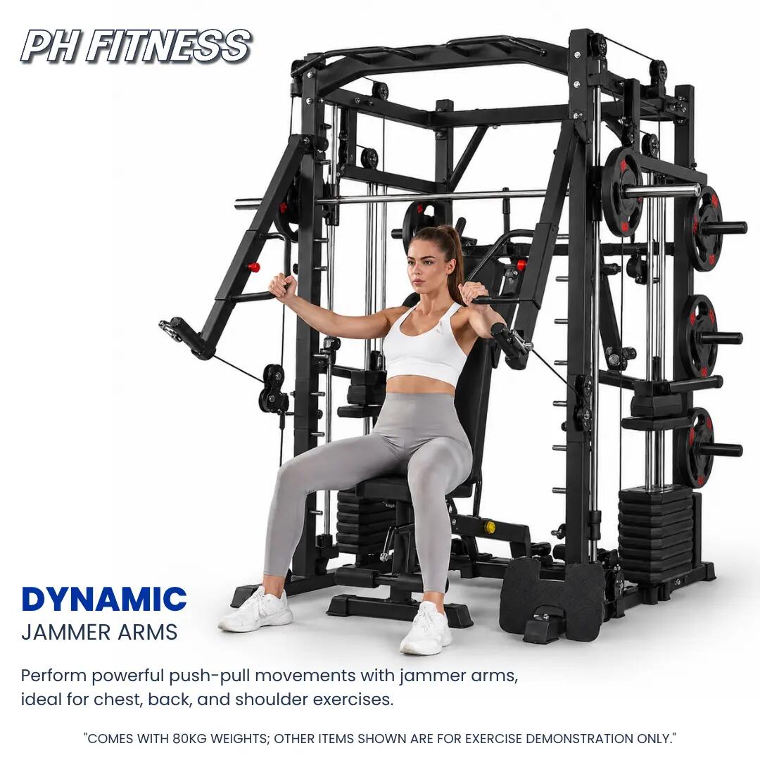Power Rack Premium com máquina Smith e leg press – 160 kg 6/9