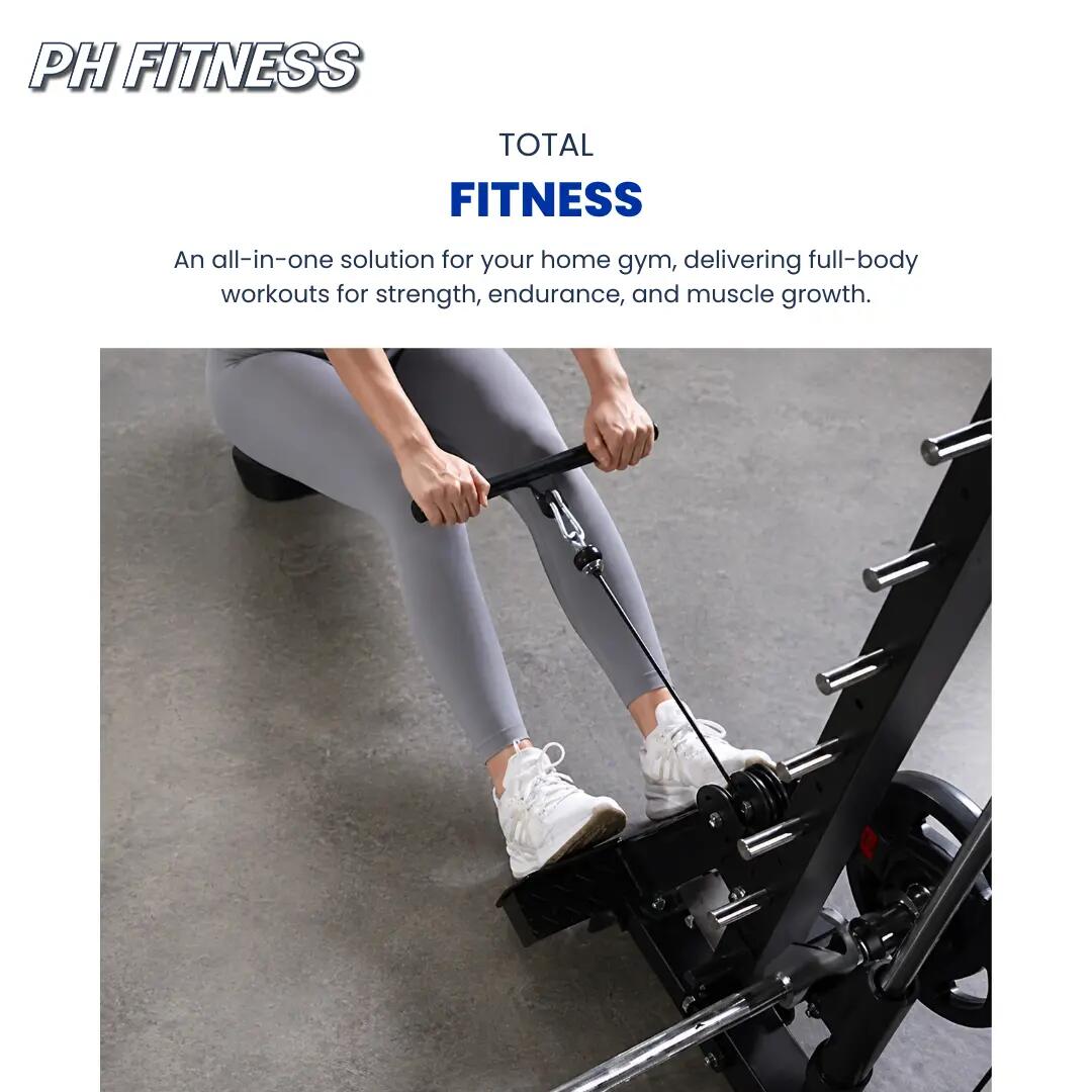 Power Rack Premium com máquina Smith e leg press – 160 kg 4/9