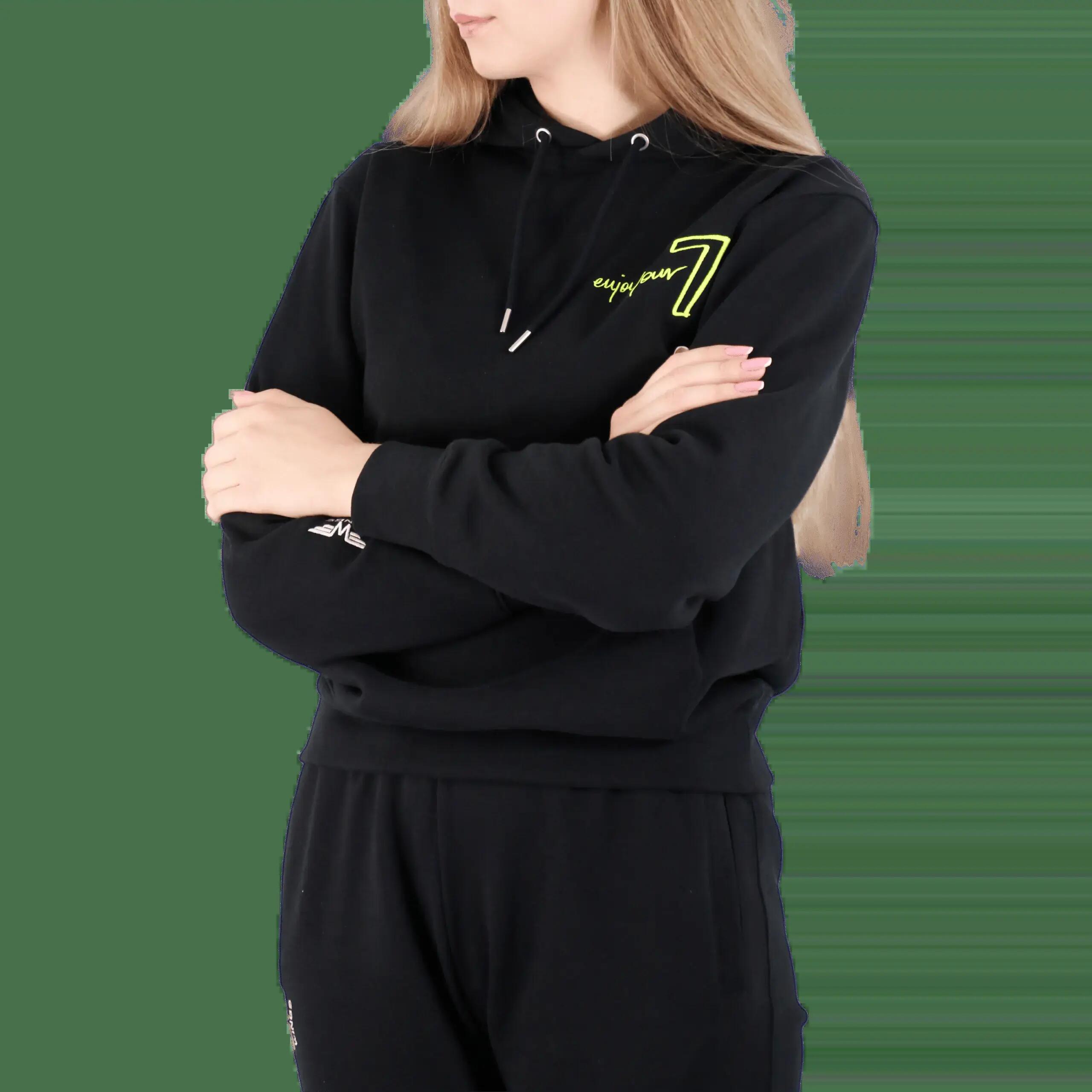 Zwarte OVERSIZE-joggingpak met Wings x Paprocki & Brzozowski-borduursel UNISEX S 2/7