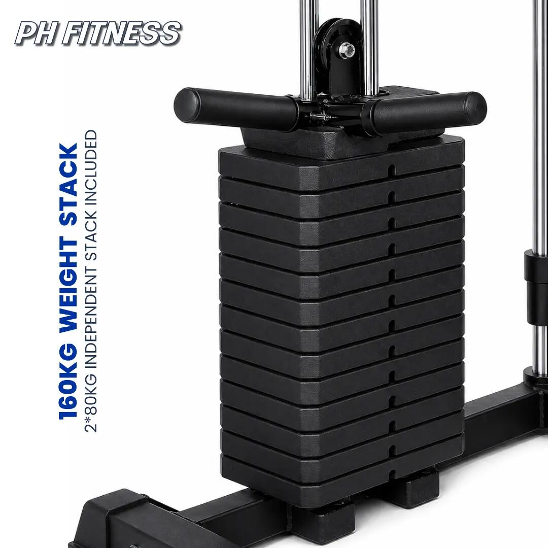 Power Rack Premium com máquina Smith e leg press – 160 kg 3/9