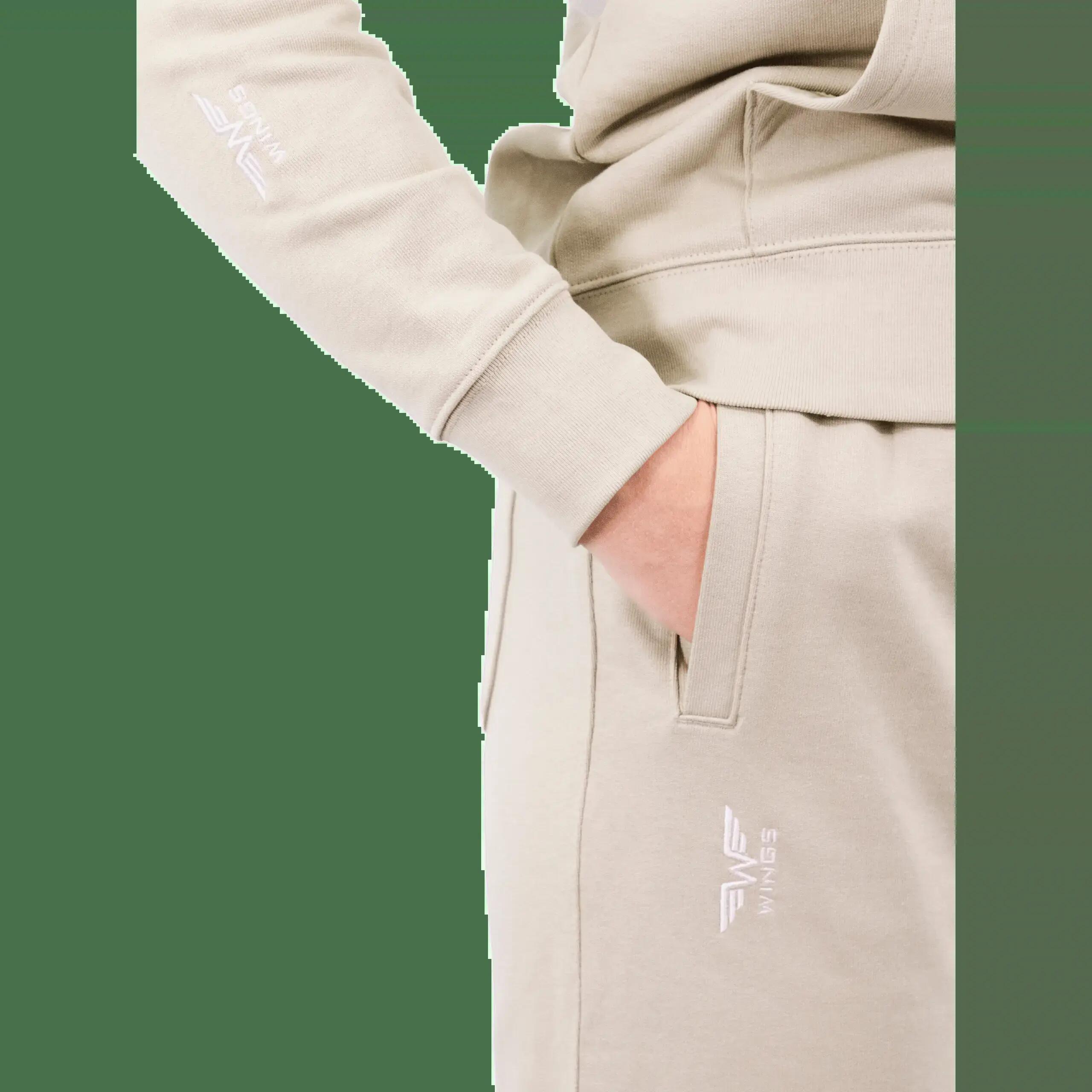 Beige OVERSIZE-joggingpak met Wings x Paprocki & Brzozowski-borduursel UNISEX M 2/10