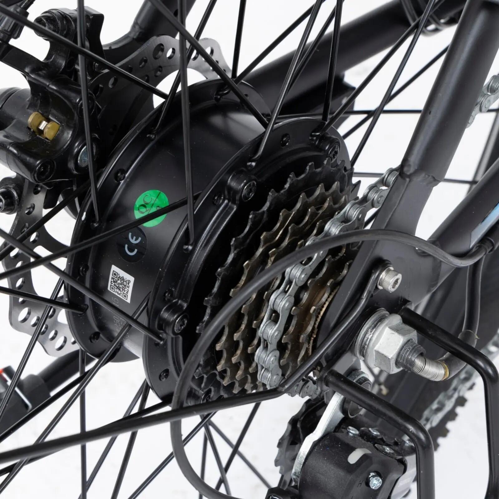 Bicicleta Elétrica Cidade A26 250W Bateria 36V 13.5Ah Proteção do BMS, Pneu 26 5/7