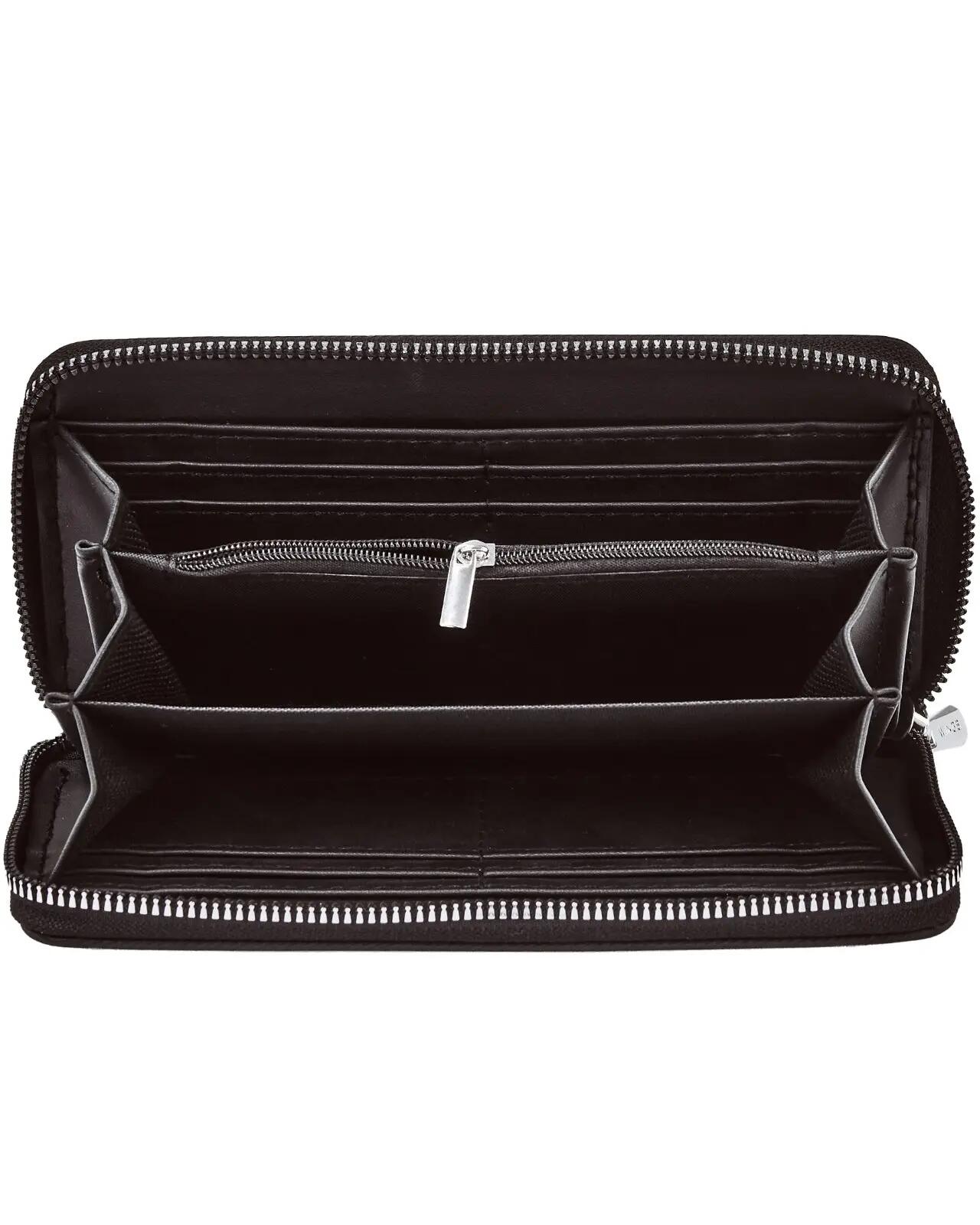 Portefeuille femme WINGS WILLOW grand élégant NOIR 4/6
