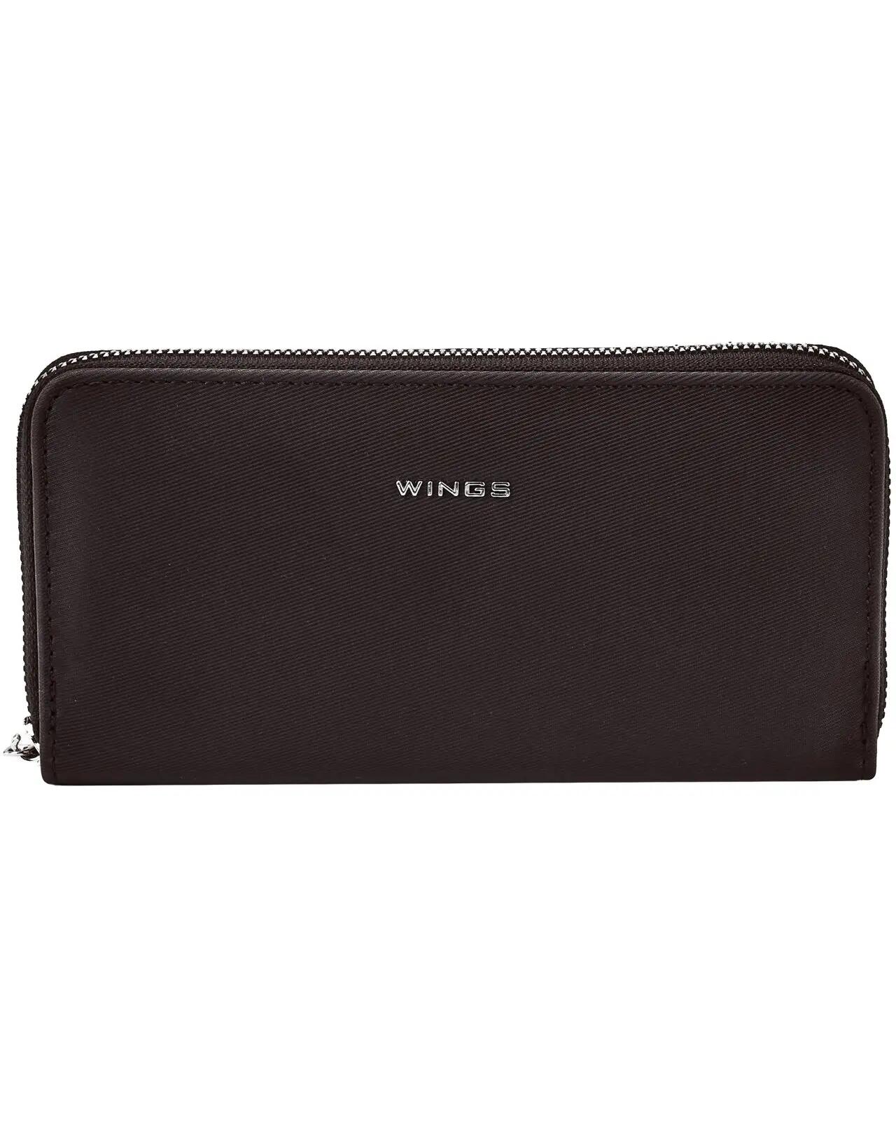 Portefeuille femme WINGS WILLOW grand élégant NOIR 2/6
